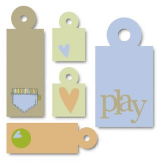 Heidi Grace - Day Dreamer Square Pocket Charms  (sold in 3's)